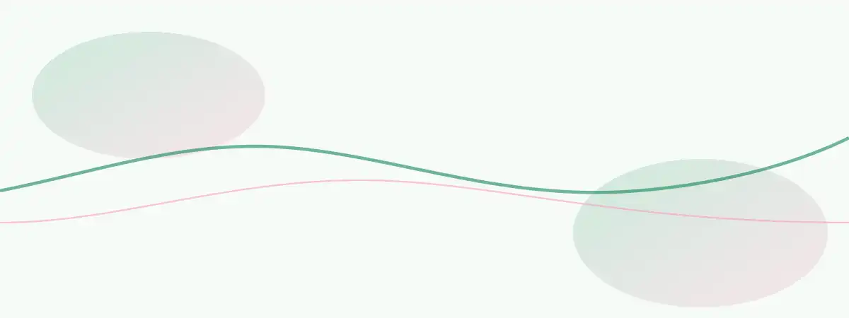 Bandes botaniques abstraites vert et rose